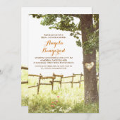 rustikales Brautparty Einladung (Vorne/Hinten)