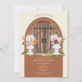 Rustikales Brautparty Einladung (Vorderseite)