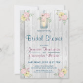 Rustikales Brautparty Einladung (Vorderseite)