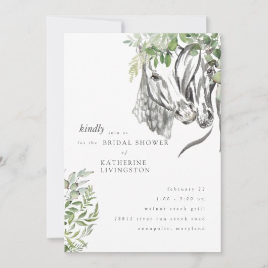 Rustikales Brautparty Einladung (Vorderseite)