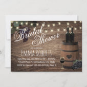 Rustikales Brautparty Einladung (Vorderseite)