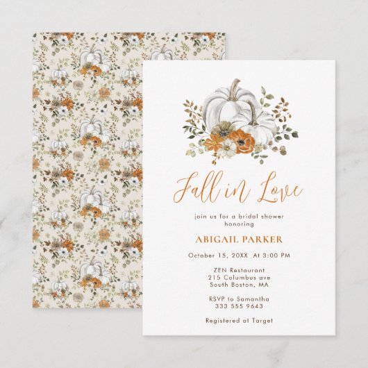 Rustikales Brautparty Einladung (Vorne/Hinten)