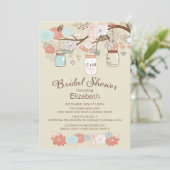 Rustikales Brautparty Einladung (Stehend Vorderseite)