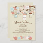 Rustikales Brautparty Einladung (Vorne/Hinten)