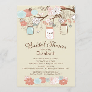 Rustikales Brautparty Einladung