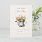 Rustikales Brautparty Einladung (Stehend Vorderseite)