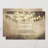 rustikales Brautparty Einladung (Vorne/Hinten)