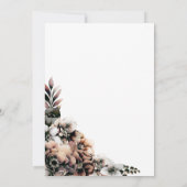 Rustikales Brautparty Einladung (Rückseite)