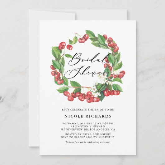 Rustikales Brautparty Einladung (Vorderseite)