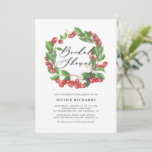 Rustikales Brautparty Einladung (Stehend Vorderseite)