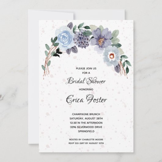 Rustikales Brautparty Einladung (Vorderseite)