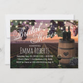 Rustikales Brautparty Einladung (Vorderseite)