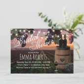 Rustikales Brautparty Einladung (Stehend Vorderseite)