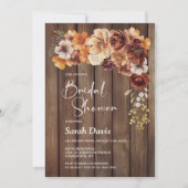 Rustikales Brautparty Einladung (Vorderseite)