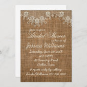 Rustikales Brautparty Einladung (Vorne/Hinten)