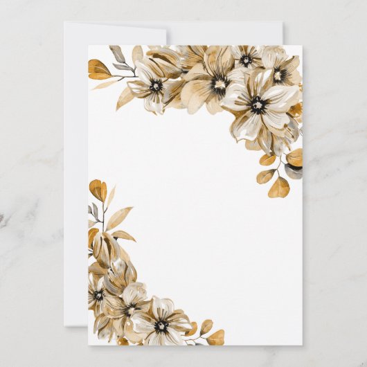 Rustikales Brautparty Einladung (Rückseite)