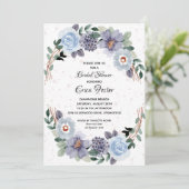 Rustikales Brautparty Einladung (Stehend Vorderseite)