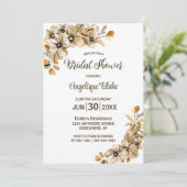 Rustikales Brautparty Einladung (Stehend Vorderseite)