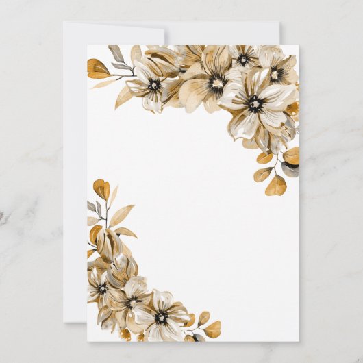 Rustikales Brautparty Einladung (Rückseite)