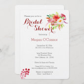 Rustikales Brautparty Einladung (Vorne/Hinten)