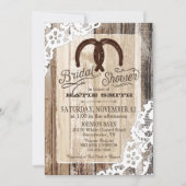Rustikales Brautparty Einladung (Vorderseite)