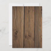 Rustikales Brautparty Einladung (Rückseite)