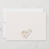 Rustikales Brautparty Einladung (Rückseite)