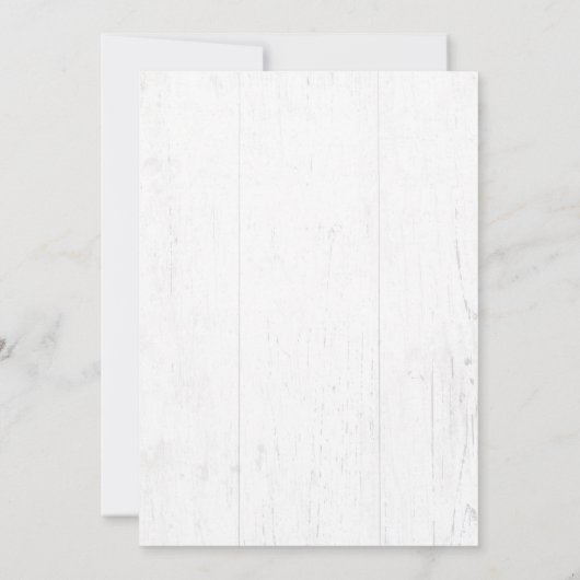 Rustikales Brautparty Einladung (Rückseite)