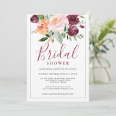 Rustikales Brautparty Einladung (Stehend Vorderseite)