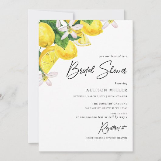 Rustikales Brautparty Einladung (Vorderseite)