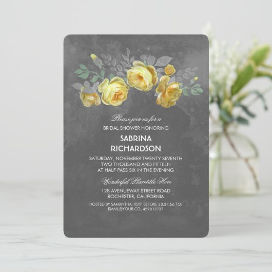 Rustikales Brautparty Einladung (Stehend Vorderseite)