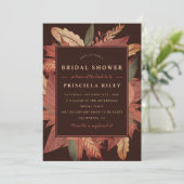 Rustikales Brautparty Einladung (Stehend Vorderseite)