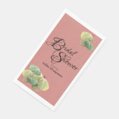 Rustikales Brautparty Fall Aspen Blätter Orange Serviette (Ecke)