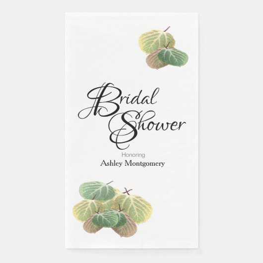 Rustikales Brautparty Fall Aspen Blätter Serviette (Vorderseite)