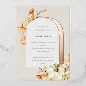 Rustikales Brautparty Folieneinladung (Vorderseite)