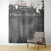 Rustikales Brautparty Foto Stand Hintergrund Wandteppich (Beispiel)