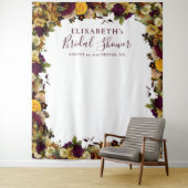 Rustikales Brautparty Foto Stand Wandteppich (Beispiel)