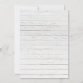 Rustikales Brautparty für Holzflorenknötchen Einladung (Rückseite)