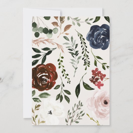 Rustikales Brautparty für Marinebauer, Bordeaux (Rückseite)