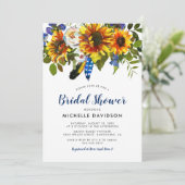 Rustikales Brautparty für Wasserfarben Einladung (Stehend Vorderseite)