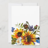 Rustikales Brautparty für Wasserfarben Einladung (Rückseite)