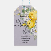 Rustikales Brautparty Geschenkanhänger (Vorderseite)