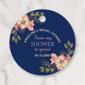 Rustikales Brautparty Geschenkanhänger (Vorderseite)