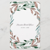 Rustikales Brautparty im Grünen (Rückseite)