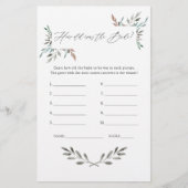 Rustikales Brautparty im Grünen (Vorderseite)