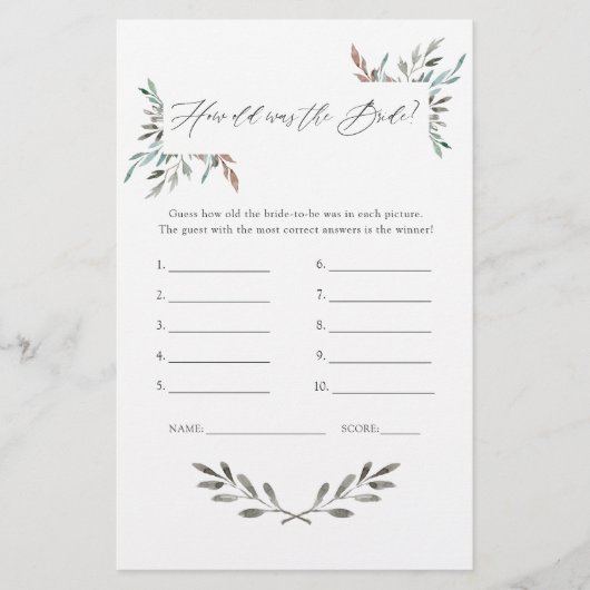 Rustikales Brautparty im Grünen (Vorderseite)