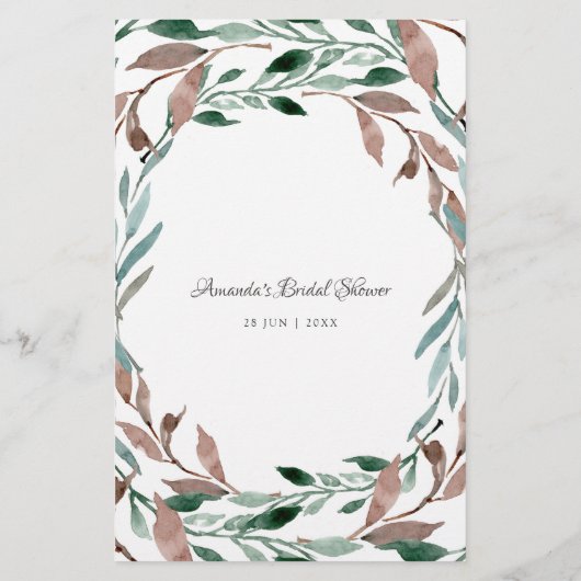 Rustikales Brautparty im Grünen (Rückseite)