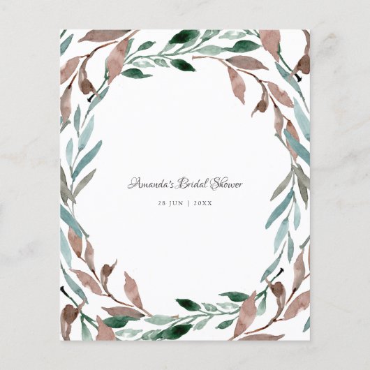 Rustikales Brautparty im Grünen (Rückseite)