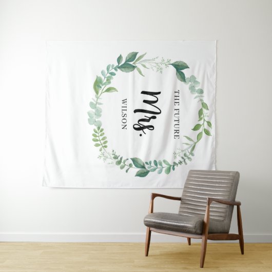 Rustikales Brautparty im Grünen Wandteppich (Beispiel (Horizontal))