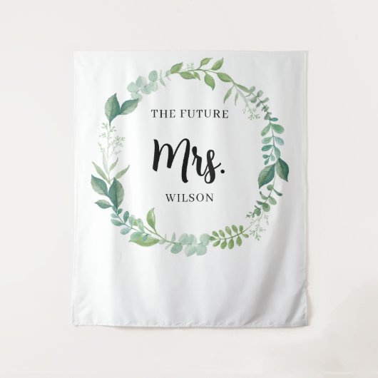 Rustikales Brautparty im Grünen Wandteppich (Vorderseite)